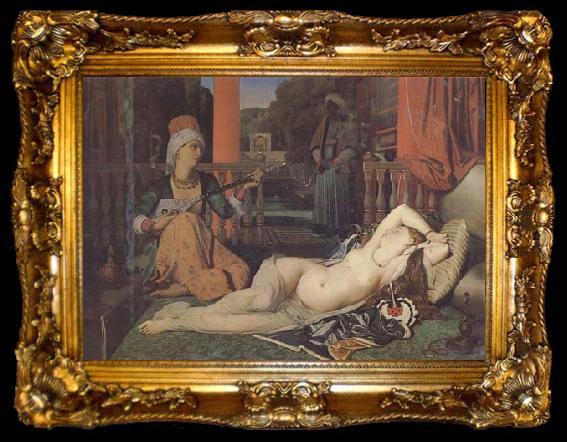 framed  Jean-Auguste Dominique Ingres Odalisque avec esclave (mk32), ta009-2
